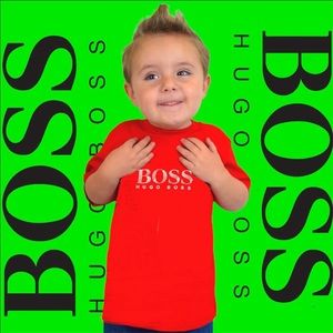 NWT Hugo Boss Tshirt graphic tee Kids Boys Girls Baby short Sleeve Shirt Gift